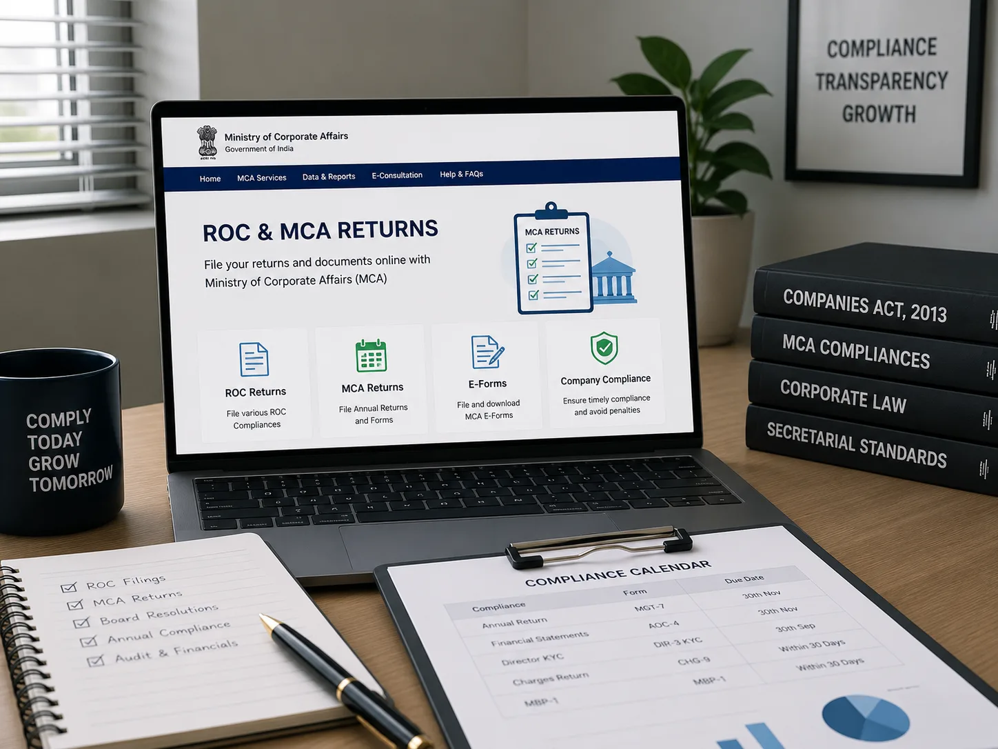 ROC and MCA filings